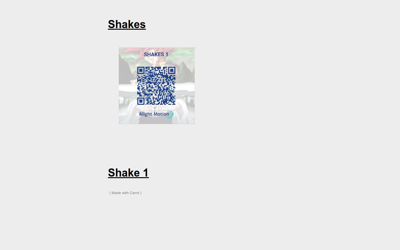 Carrd profile picture for @shakes